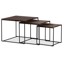 Konferenční stolek 60x60x51cm, mdf, ořech, AF-3008 WAL