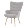 Křeslo ušák, šedá, látka bouclé, AK-309 GREY2