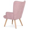 Křeslo ušák, růžová, látka, AK-302 PINK2