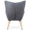 Křeslo ušák, šedá, látka, AK-302 GREY2
