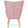 Křeslo ušák, růžová, látka, AK-302 PINK2