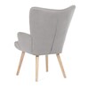 Křeslo ušák, šedá, látka bouclé, AK-309 GREY2