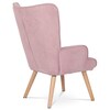 Křeslo ušák, růžová, látka, AK-302 PINK2
