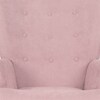 Křeslo ušák, růžová, látka, AK-302 PINK2