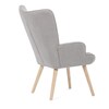 Křeslo ušák, šedá, látka bouclé, AK-309 GREY2