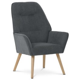 Křeslo, šedá látka, AK-312 GREY2