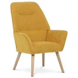 Křeslo, žlutá látka, AK-312 YEL2