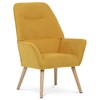 Křeslo, žlutá látka, AK-312 YEL2