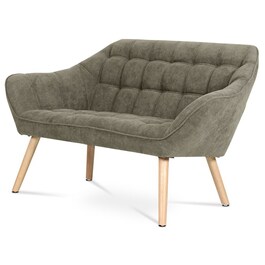 Dvoumístná pohovka, béžová, látka, AK-322 LAN2