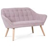 Dvoumístná pohovka, růžová, látka, AK-322 PINK2