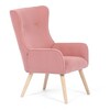 Křeslo ušák, růžová, manšestrová látka, AK-314 PINK2