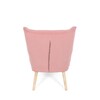 Křeslo ušák, růžová, manšestrová látka, AK-314 PINK2