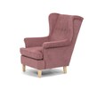 Křeslo ušák, růžová látka, AK-388 PINK2