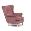 Křeslo ušák, růžová látka, AK-388 PINK2
