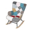 Houpací křeslo, vícebarevná, látka, AK-374 PW2