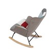 Houpací křeslo, vícebarevná, látka, AK-374 PW2