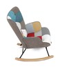 Houpací křeslo, vícebarevná, látka, AK-374 PW2