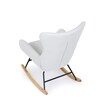 Houpací křeslo, bílá, látka, AK-376 WT2