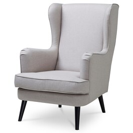 Křeslo ušák, krémová látka, AK-A1318 CRM2