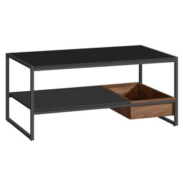 Konferenční stolek 100x55x45cm, mdf, ořech, AKF-E1081 BK