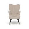 Relaxační křeslo, béžová, manšestrová látka, AK-L7285 CRM6