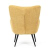 Křeslo ušák, žlutá, látka bouclé, AK-W1206 YEL2