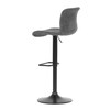 Barová židle, šedá, ekokůže,AUB-806 GREY3