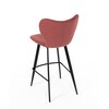 Barová židle, červená, látka,AUB-1068 RED2