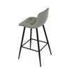 Barová židle, zelená, látka,AUB-X7015 GRN2
