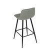 Barová židle, zelená, látka,AUB-X7015 GRN2