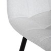 Barová židle, bílá, látka,AUB-X7015 WT2