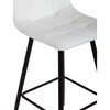 Barová židle, bílá, látka,AUB-X7015 WT2