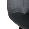 Barová židle, šedá, látka,AUB-X7015 GREY2