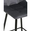 Barová židle, šedá, látka,AUB-X7015 GREY2