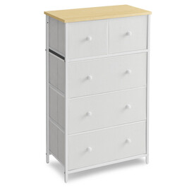 Komoda 56x30x93cm, kov, bílá, AUK-E1051 WT