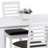 Jídelní set s 4 židlemi, 120x75x75cm, masiv AUT-4000 WT