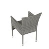 Zahradní židle, kov, polyratan, šedá, AZC-S2118 GREY