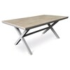 Zahradní stůl, hliník, polywood, béžová, AZT-S1510 OAK