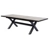 Zahradní stůl rozkládací, hliník, slinutá keramika, šedá, AZT-G1920 GREY