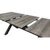 Zahradní stůl rozkládací, hliník, slinutá keramika, šedá, AZT-G1920 GREY