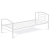 Jednolůžková postel 94x207cm, kov, bílá, BED-1900 WT