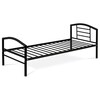 Jednolůžková postel 94x207cm, kov, černá, BED-1900 BK
