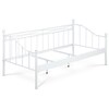 Jednolůžková postel 208x98cm, kov, bílá, BED-1905 WT