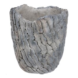 Obal betonový - imitace zkamenělé kůry, barva šedá