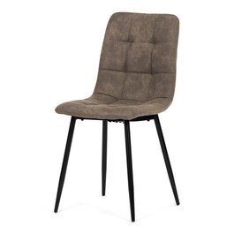 Jídelní židle, hnědá, látka vintage, CT-281 BR3