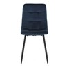 Jídelní židle, modrá, sametová látka, CT-281 BLUE4