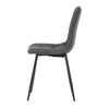 Jídelní židle, šedá, látka, CT-281 GREY2