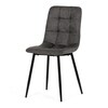 Jídelní židle, černá, látka vintage, CT-281 BK3