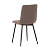 Jídelní židle, hnědá, sametová látka, CT-281 BR4