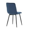 Jídelní židle, modrá, sametová látka, CT-281 BLUE4